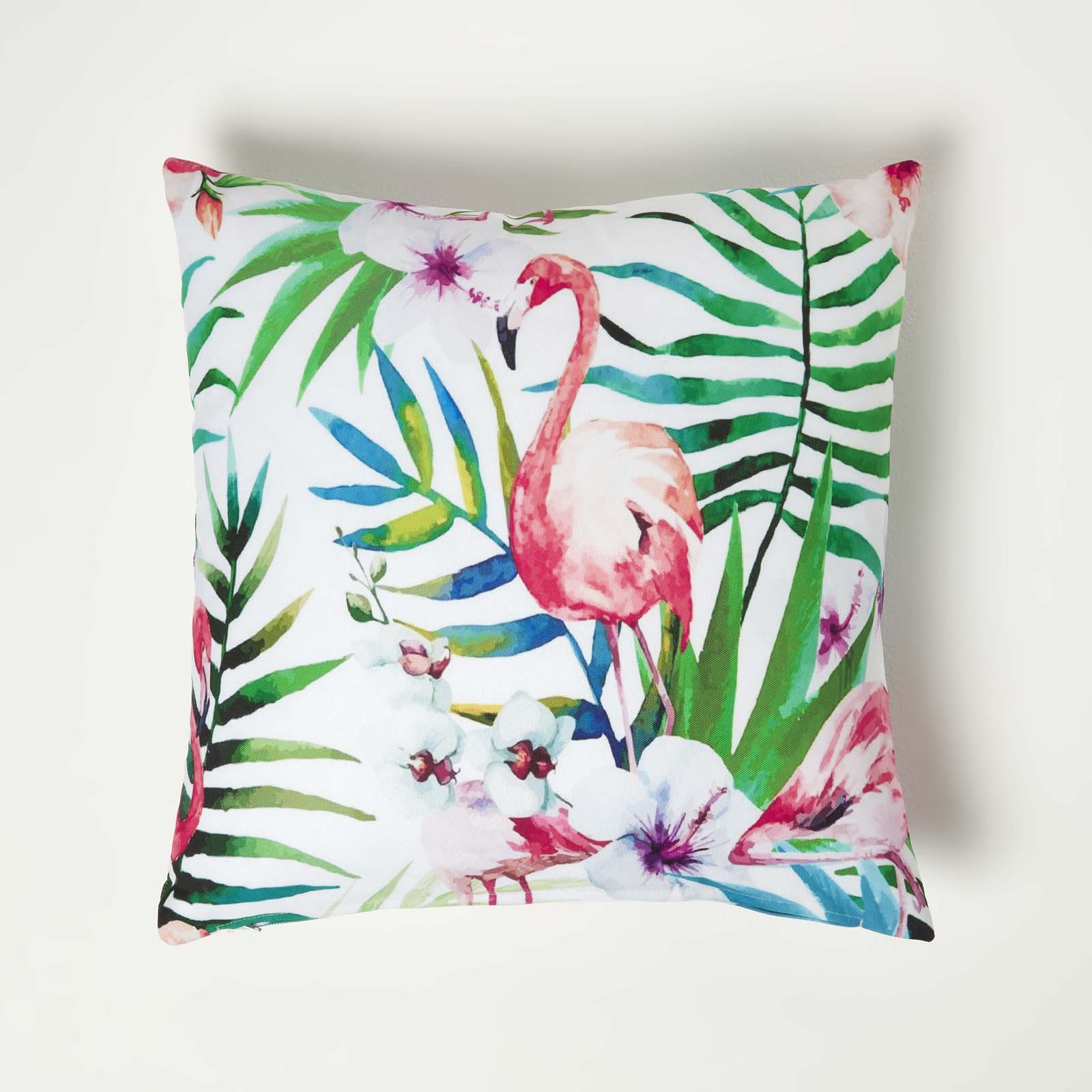 Pink Flamingo Outdoor Cushion 45 X 45 Cm, Set Of 2 | 45cm x 45cm | Pink