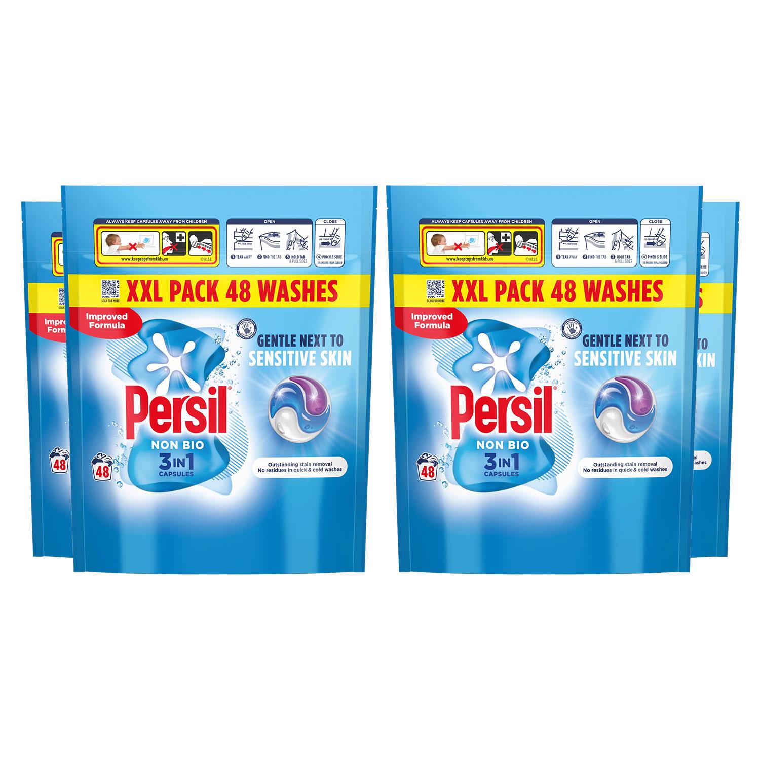 Xxl 3in-1 Washing Capsules Non-bio Gentle Next To Sensitive Skin 48w | Set of 4