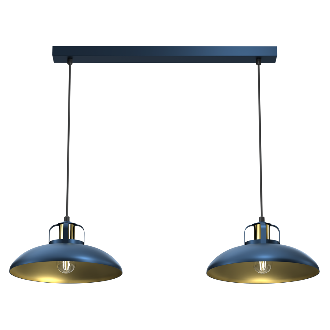 Felix Double Pendant Lamp 2xe27 The Hand Made High Quality Fittings 29cm Shades Rugged Industrial Look
