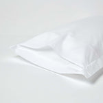 Egyptian Cotton Oxford Pillowcase 200 Tc | 48cm x 91cm | White