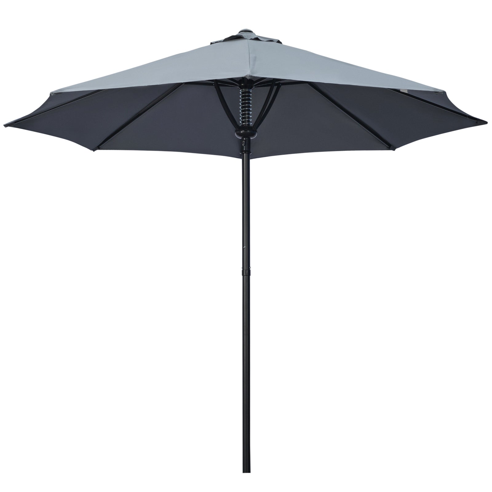 3m Garden Parasol With 8 Ribs Umbrella Sun Shade | Gray