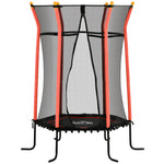 5.4ft Kids Trampoline With Enclosure Indoor Outdoor For 3-10 Years | Red