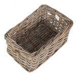 Rattan Rectangular Grey Rattan Storage Baskets | Small | Gray
