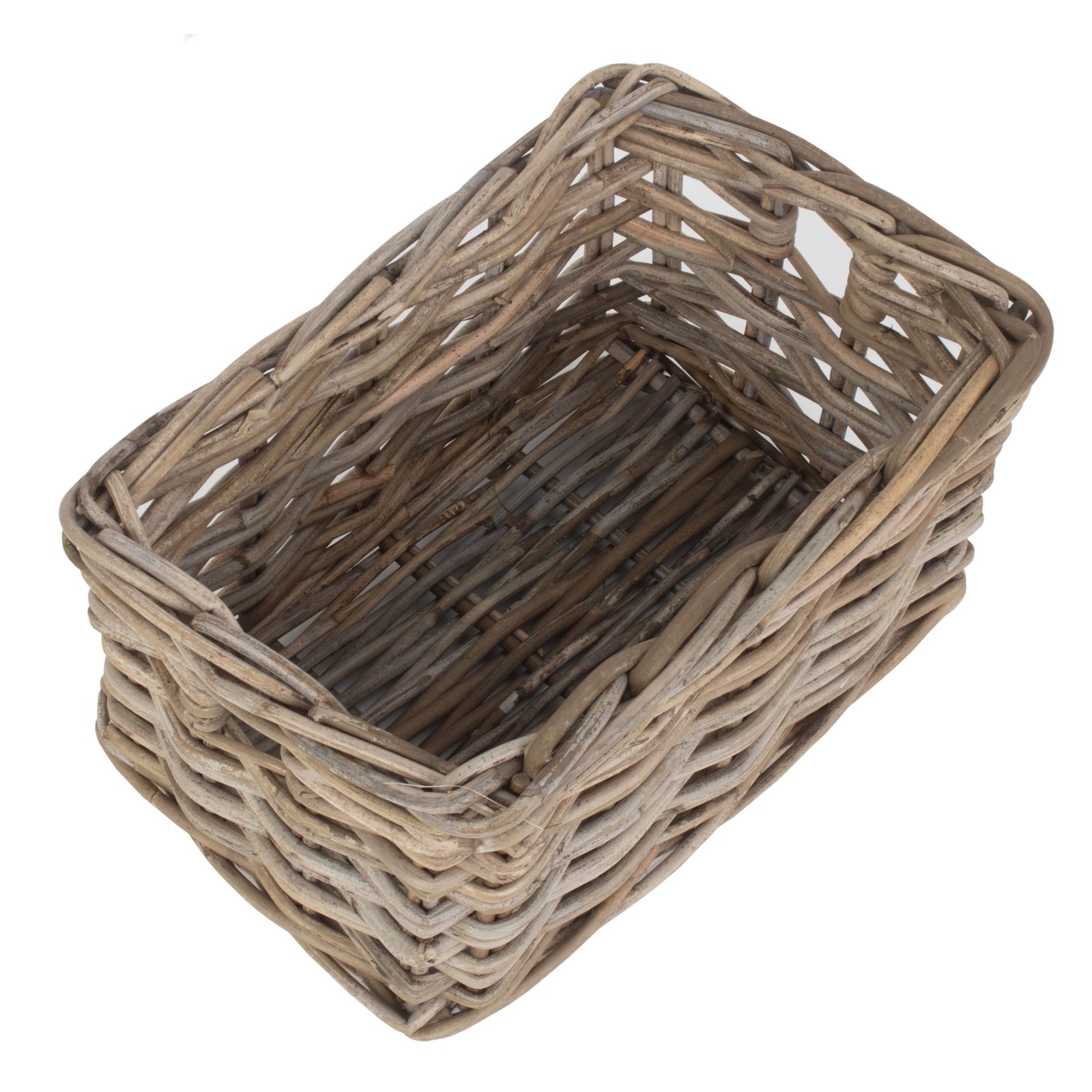 Rattan Rectangular Grey Rattan Storage Baskets | Small | Gray