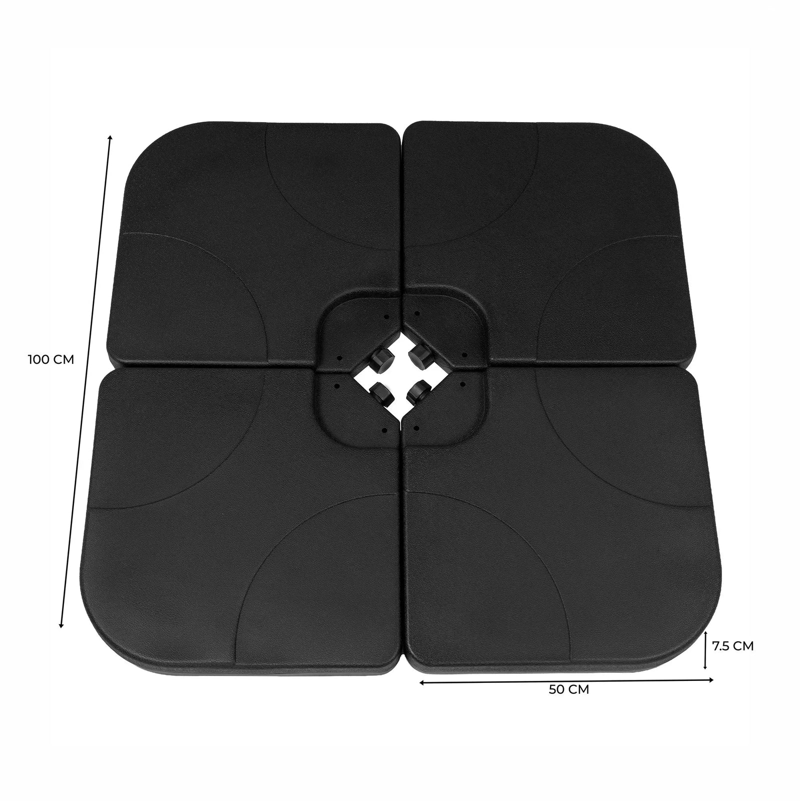 MonsterShop Cantilever Parasol Base – Square X 4