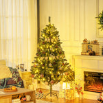 6ft Artificial Christmas Tree With Led Lights, Decoration, Auto Open | 6ft | Green