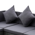 Outsunny 7 Pcs Outdoor Rattan Sofa Set Patio Sectional