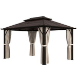 3x4m Hardtop Gazebo With Upf30+ Double Polycarbonate Roof
