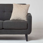 Sofia Pleated Velvet Cushion | 45cm x 45cm | Cream