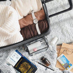 56x45x25cm Large Cabin Carry On Case - Overhead Luggage Suitcase - 4 Spinner Wheels - Abs Hard Shell Cabin Bag | Cabin | Anthracite