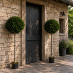 Artificial 140cm Pair Of Buxus Ball Tree Uv Resistant Outdoor Topiary