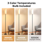 Emitto Led Floor Lamp Bedside Light Dimmable Remote & Foot Switch Bulb Included