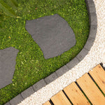 Rubber Garden Stepping Stones - Natural Stone | Set of 1 | Grey