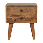 Solid Wood Mini Oak-ish Modern Bedside