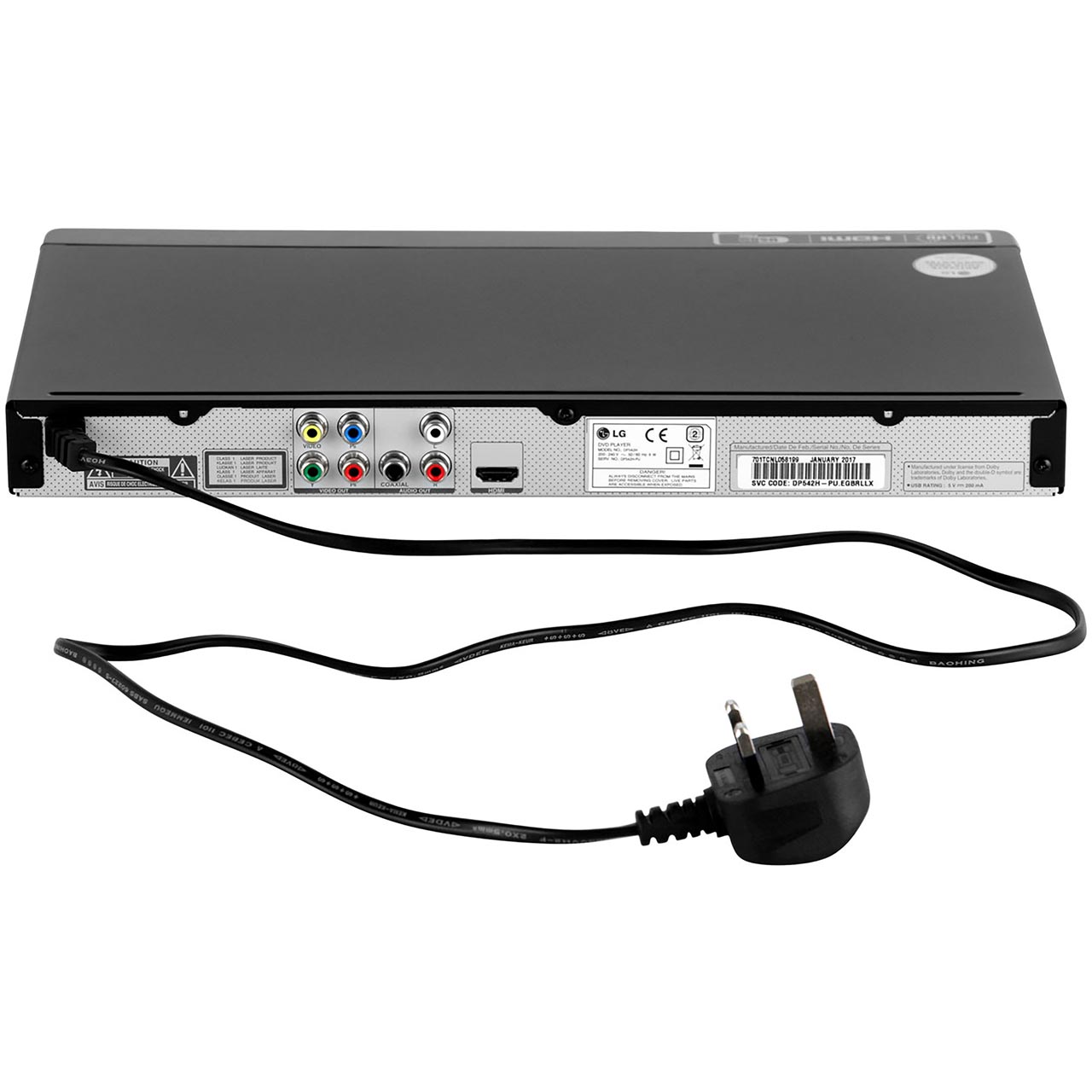 Dp542h Uk Model  Dvd Player 1080p Hdmi