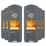 Men+care 3 In 1 Body, Face & Hair Wash Sandalwood + Vanilla 400ml, 6 Pack | Set of 6