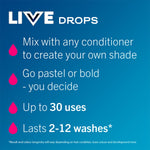 Live Colour Drops Semi-permanent Hair Dye, Petal Pink 3 Pack