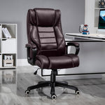 High Back Vibration Massage Chair | Brown
