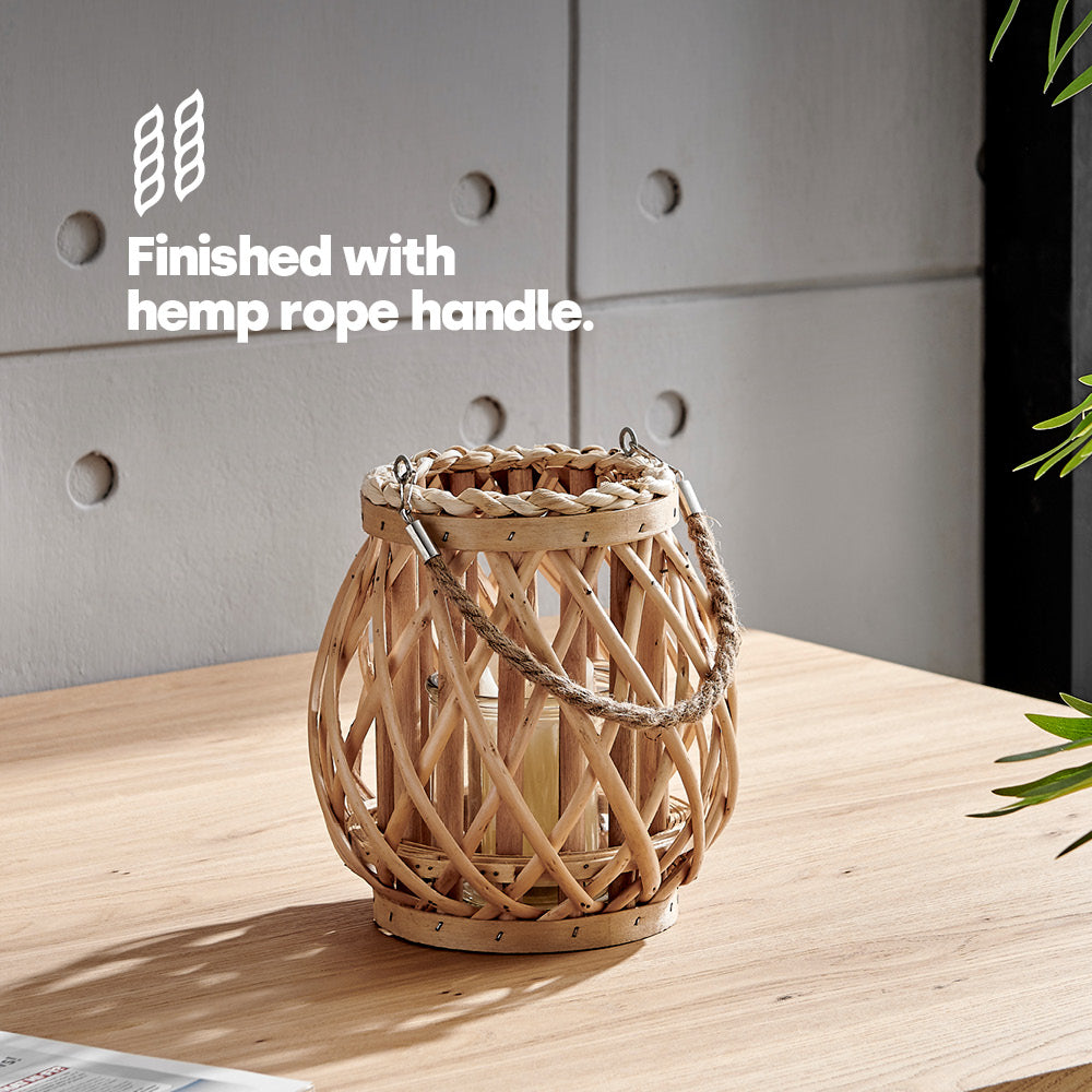 Willow Lanterns Set Of 3 - Natural