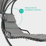 Bali Swing Sun Lounger - Grey