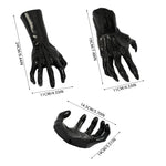 3 Pack Wall-mounted Creepy Reaching Hands With Led Candles Halloween Decors