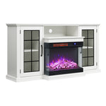 3-sided Electric Fireplace Suite With Fire Surround, Tv Stand Cabinet & Storage Shelf Heater