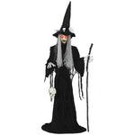 Voice Activated Halloween Animatronics Standing Witch | Black