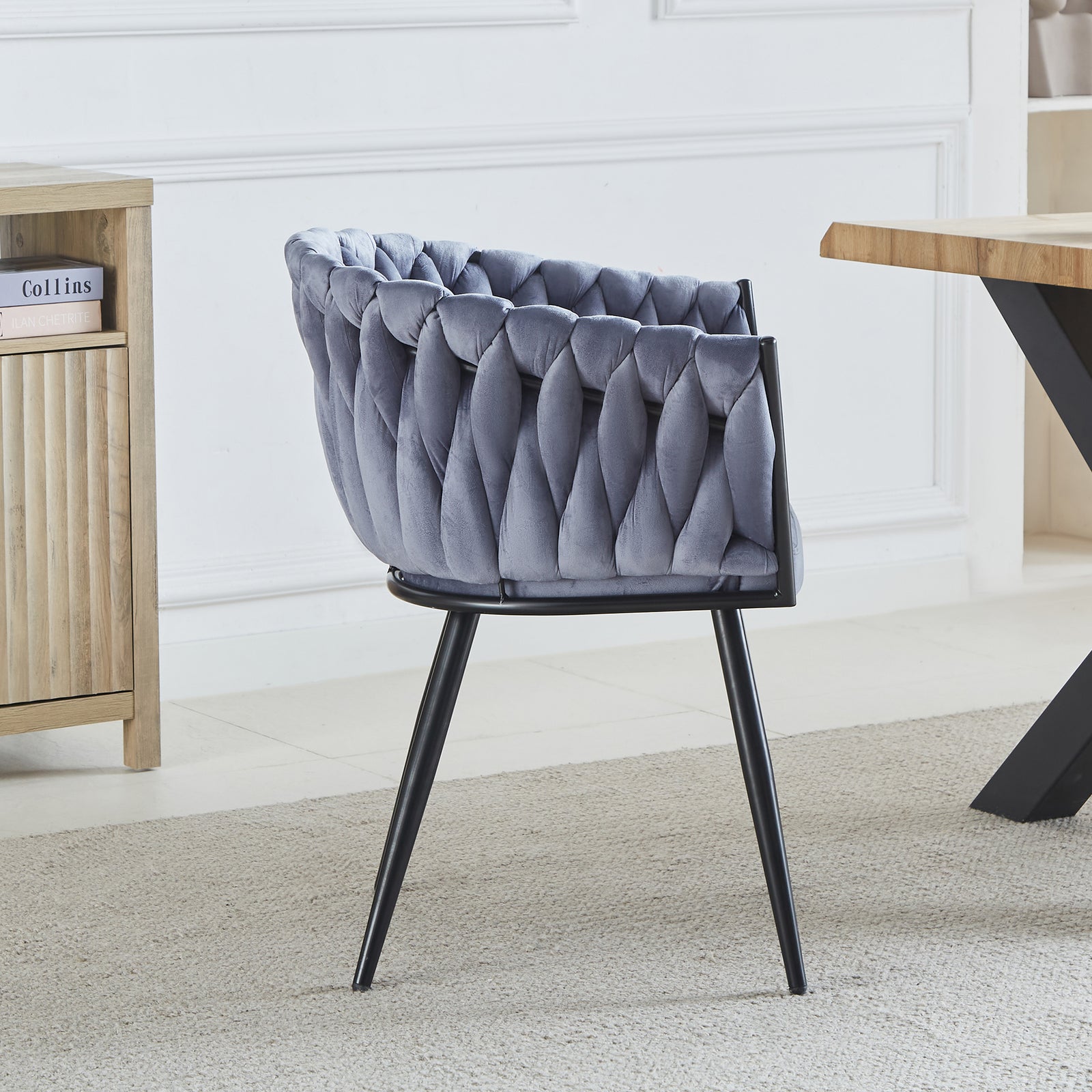 Set Of 2 Baiano Fabric Dining Chairs