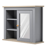 Bathroom Mirror Cabinet Storage Organizer With Open Shelves