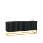 Ripple Tv Unit 100cm - Fluted Design | Black