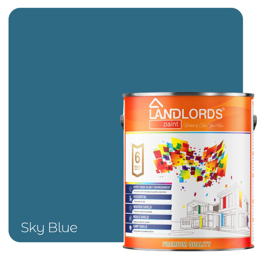 One Coat Paint - Quick Coverage Interior Walls & Ceilings | 20l | Sky Blue