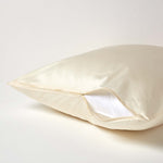 Organic Cotton European Size Pillowcase 400 Tc | 80cm x 80cm | Cream