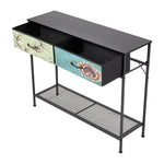 Breeins Console Table With Fabric Drawers For Hallway Living Room