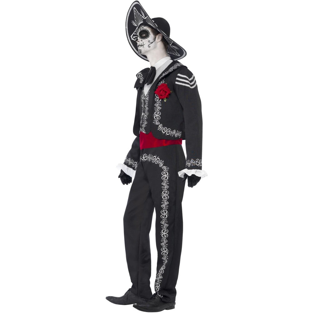 Day Of The Dead Senor Bones Costume | Medium