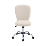 Super Comfy Plush Office Chair With Wheels No Arms