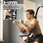 SPORTNOW Home Gym Smith Machine With 65kg Weight Stack