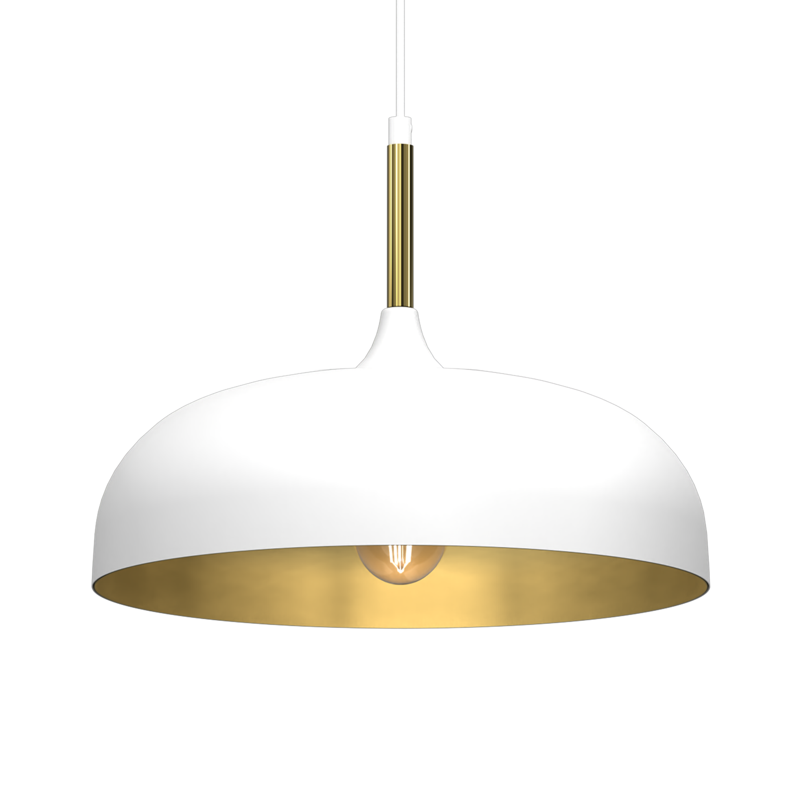 Pendant Lamp Lincoln 1xe27 35cm | 35cm | White
