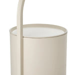 Breeins Modern Metal Side Table With Cylindrical Storage