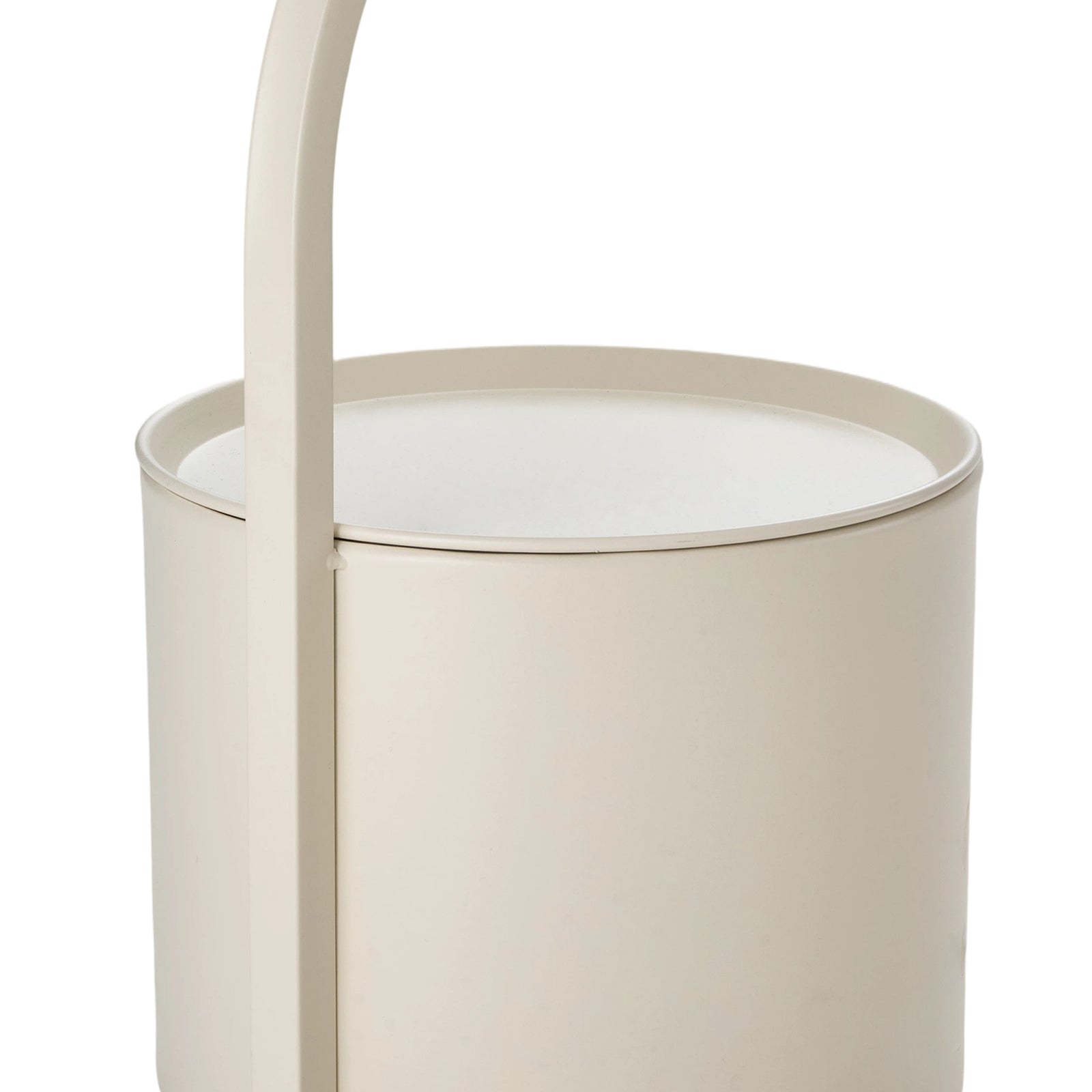Breeins Modern Metal Side Table With Cylindrical Storage