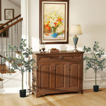HOMCOM 2 Pack Artificial Plants, Faux Silk Eucalyptus Trees