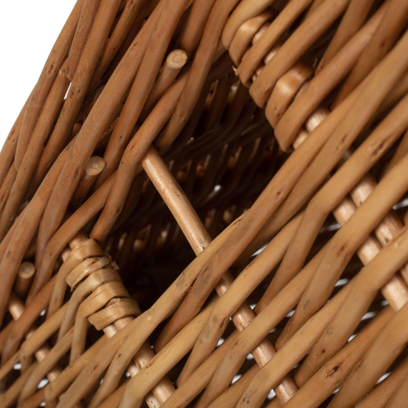 Wicker Double Steamed Vintner Storage Picnic Basket | Small | Brown