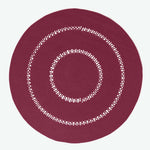 Crochet Braided Round Rug | 150cm | Plum