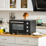 Mini Oven 21l Electric Grill With Adjustable Temp Timer | One Size | Black