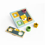 Bigjigs Toys Wooden Activity Puzzle & Shape Sorter - 10 Play Pieces