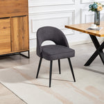 Ashley Fabric Dining Chairs - Set Of 2 | Charcoal Grey
