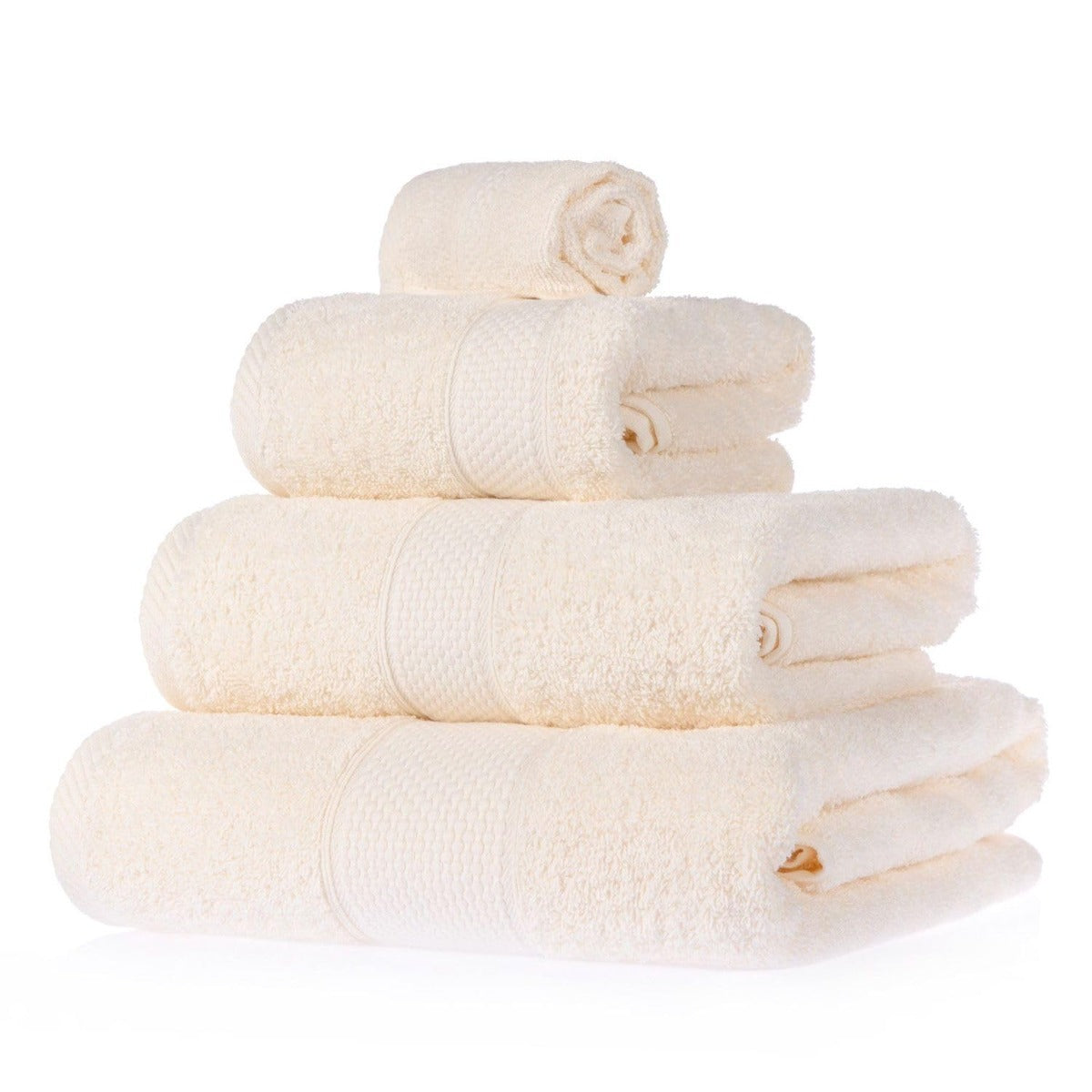 Turkish Cotton 500gsm Towel | Set-of-4 | Cream