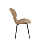 Jaydn Distressed Leather Comfort Dining Chairs - Set Of 4 | Set of 4 | Brown