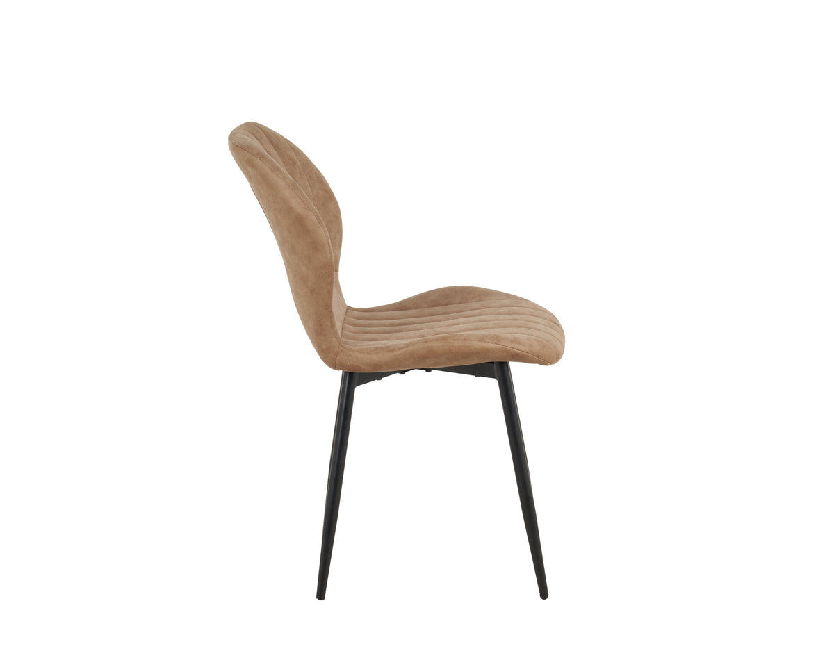 Jaydn Distressed Leather Comfort Dining Chairs - Set Of 4 | Set of 4 | Brown