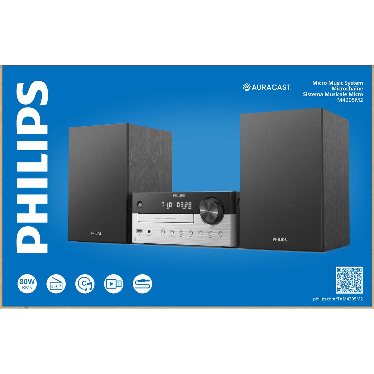 Tam4205m2 Bt Micro 60w Hi-fi Music System Cd/mp3 Usb Port | Black