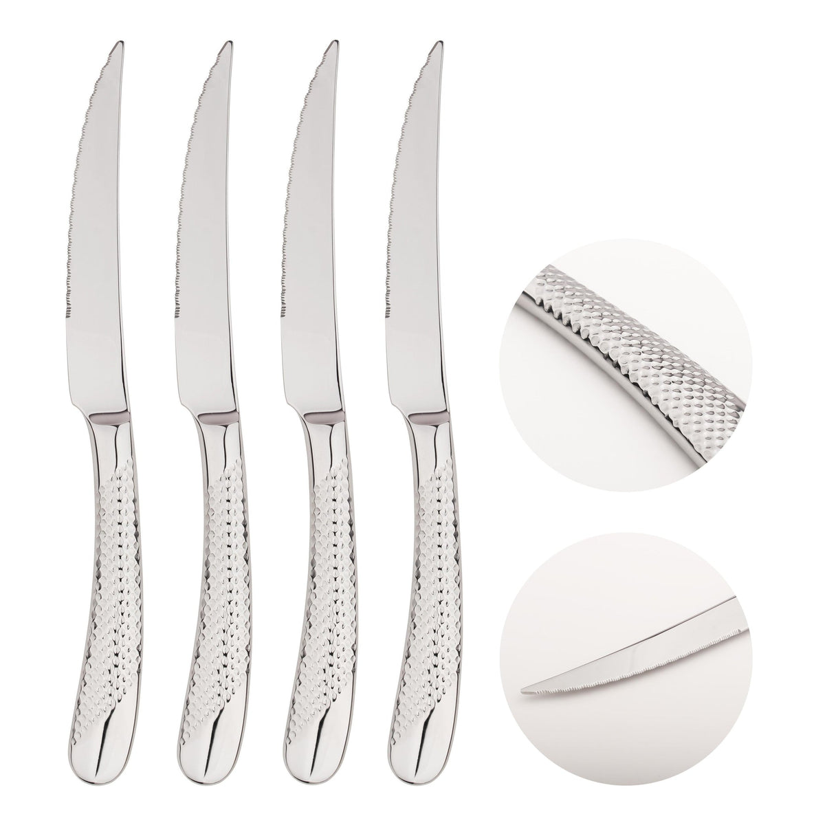 Cutlery 18/8 Stainless Steel Steak Knife Palace | Set of 4 | Silver